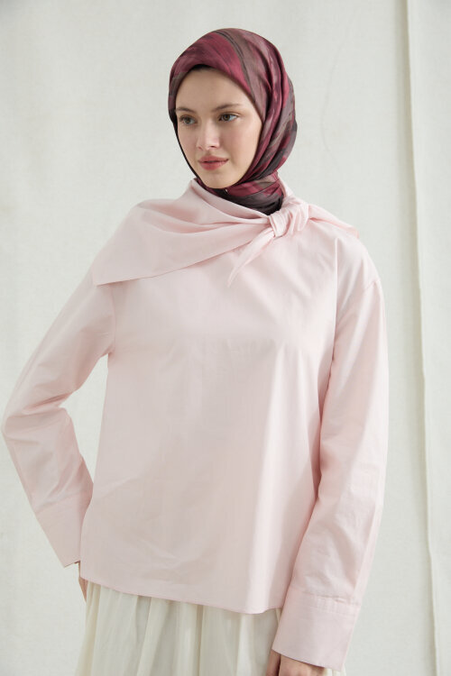 Elenora Soft Eşarp - Bordo - Camellia Scarfs (1)