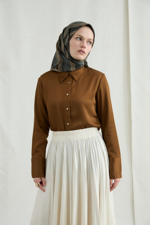 Elenora Soft Eşarp - Haki 