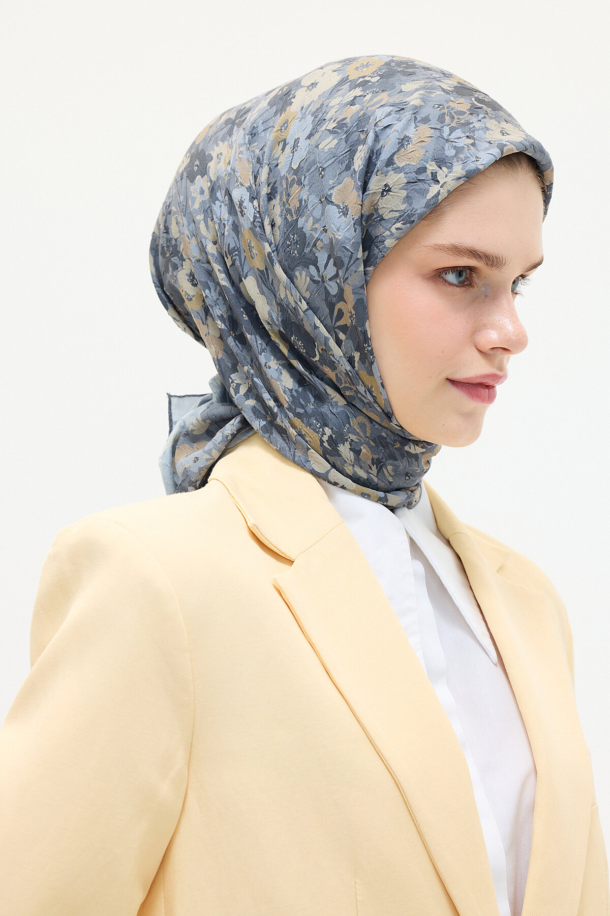 Elia Kraş Eşarp - Gri - Camellia Scarfs