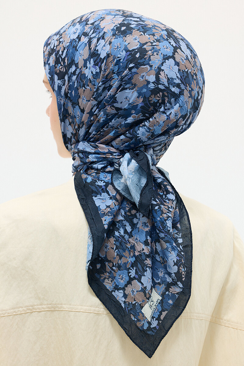 Elia Kraş Eşarp - Lacivert - 2