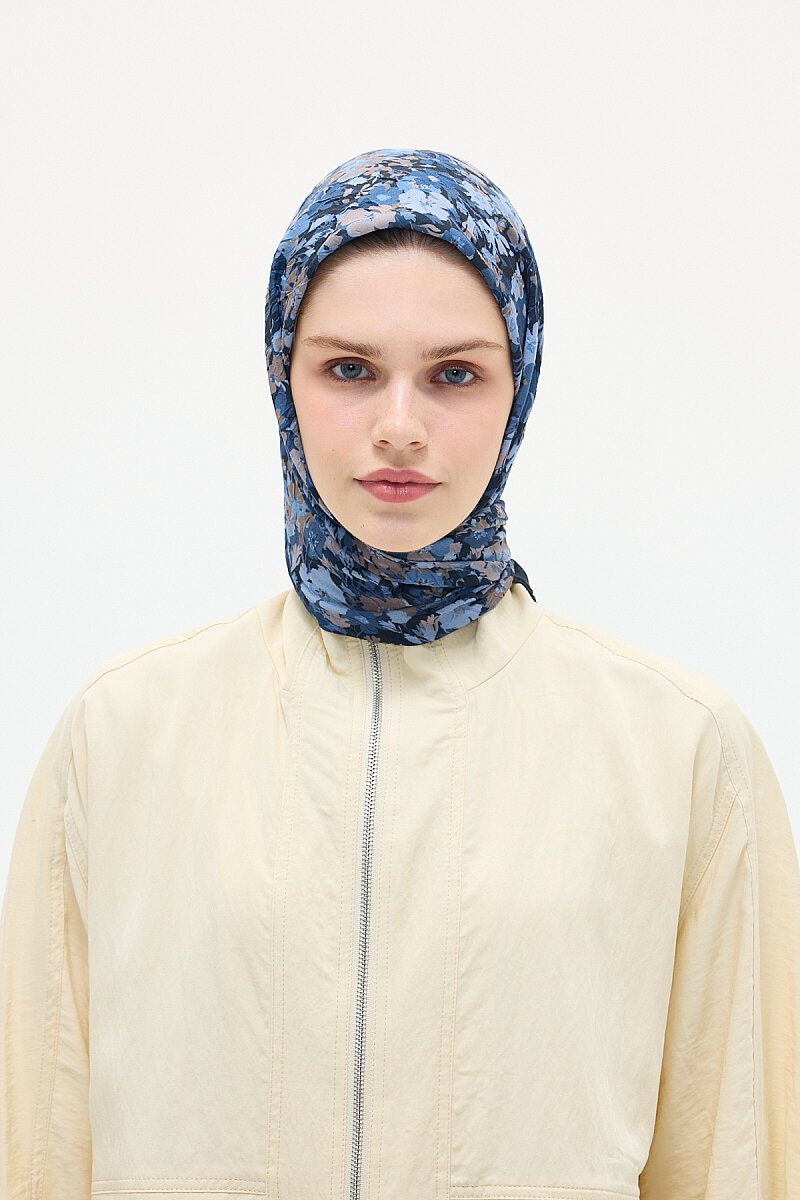 Elia Kraş Eşarp - Lacivert - 4