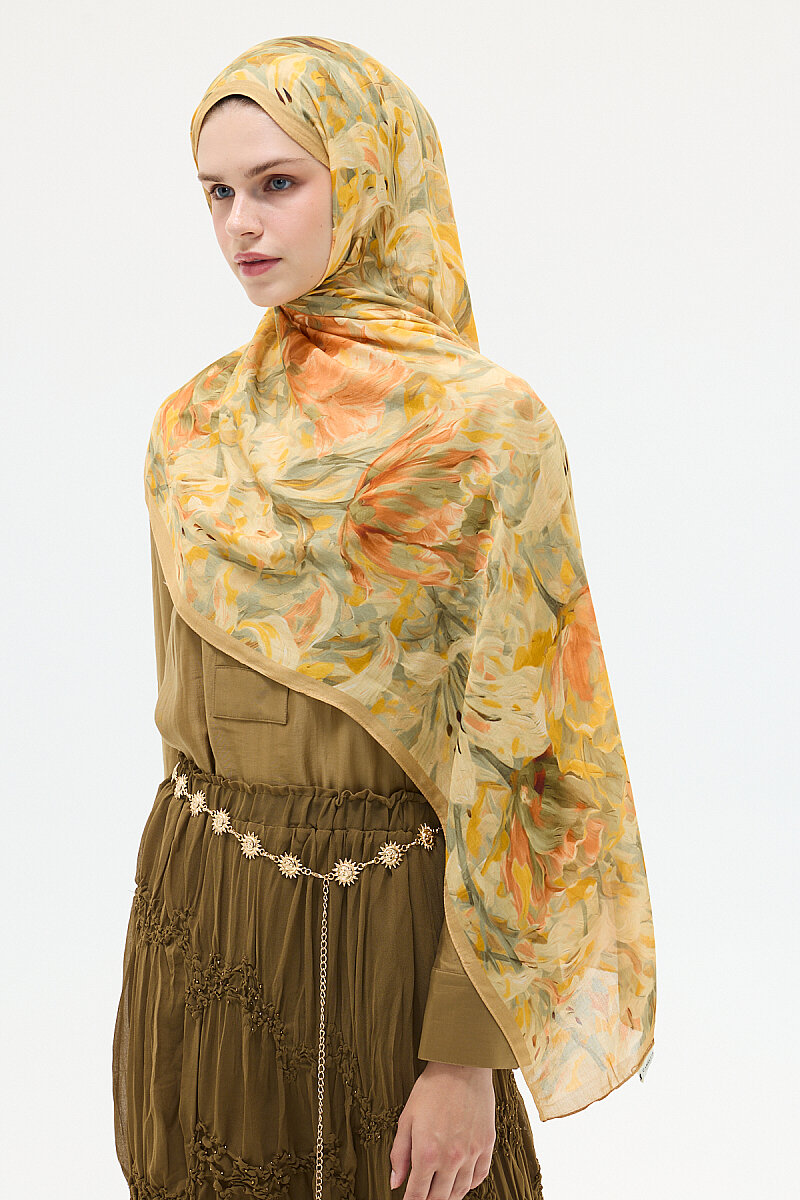 Elora Rami Şal - Camel - 3