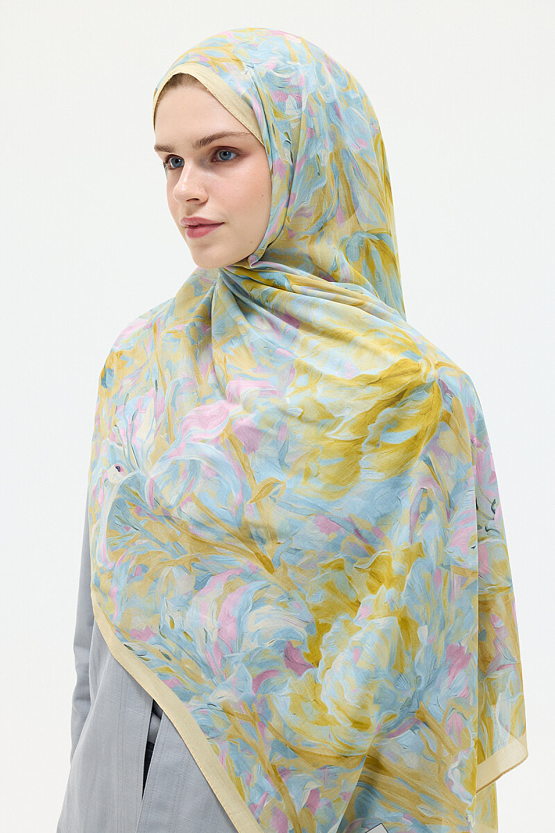 Elora Rami Şal - Sarı - 3