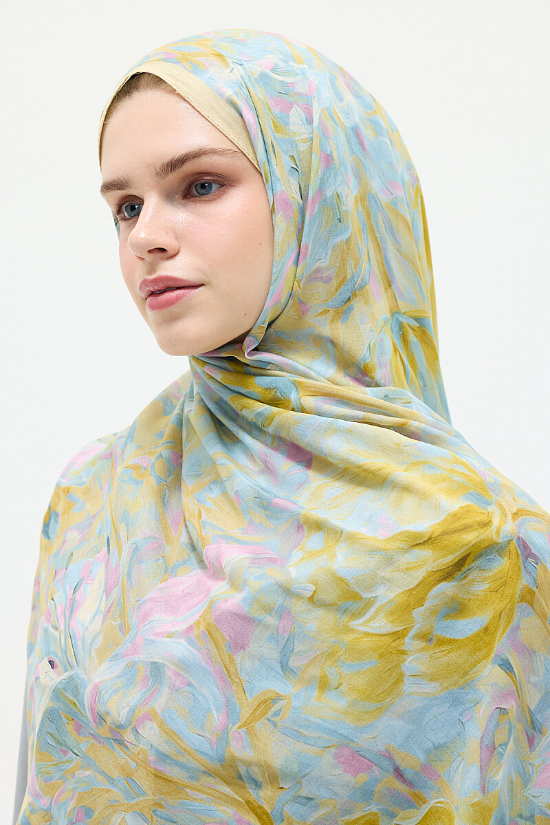 Elora Rami Şal - Sarı - 4
