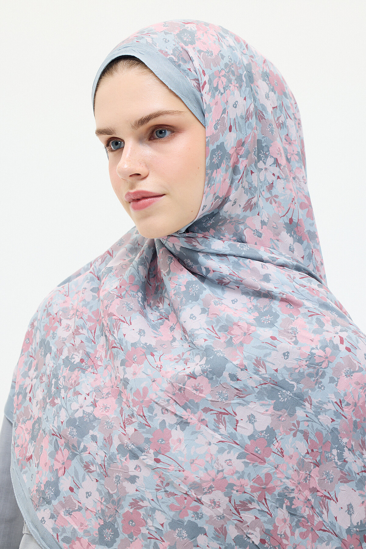 Elsiya Kraş Şal - Gri - Camellia Scarfs (1)