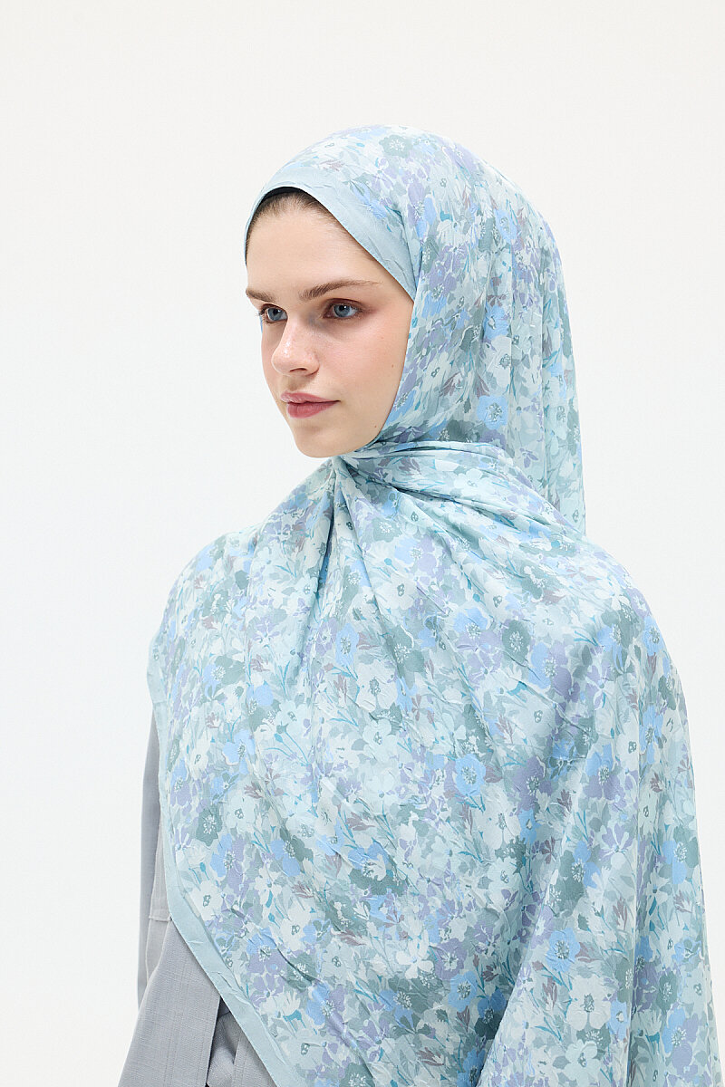 Elsiya Kraş Şal - Mint - 2