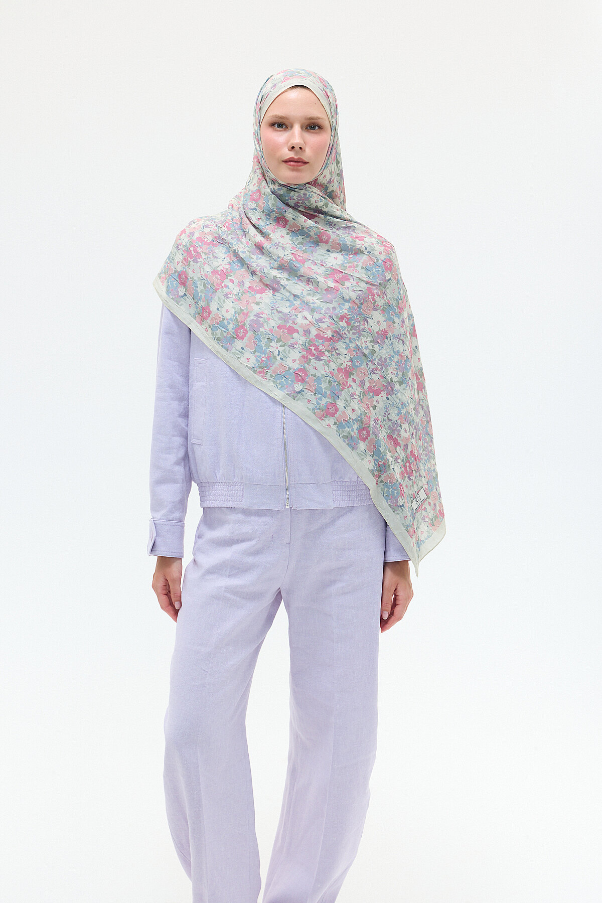 Elsiya Kraş Şal - Pembe Krem - Camellia Scarfs