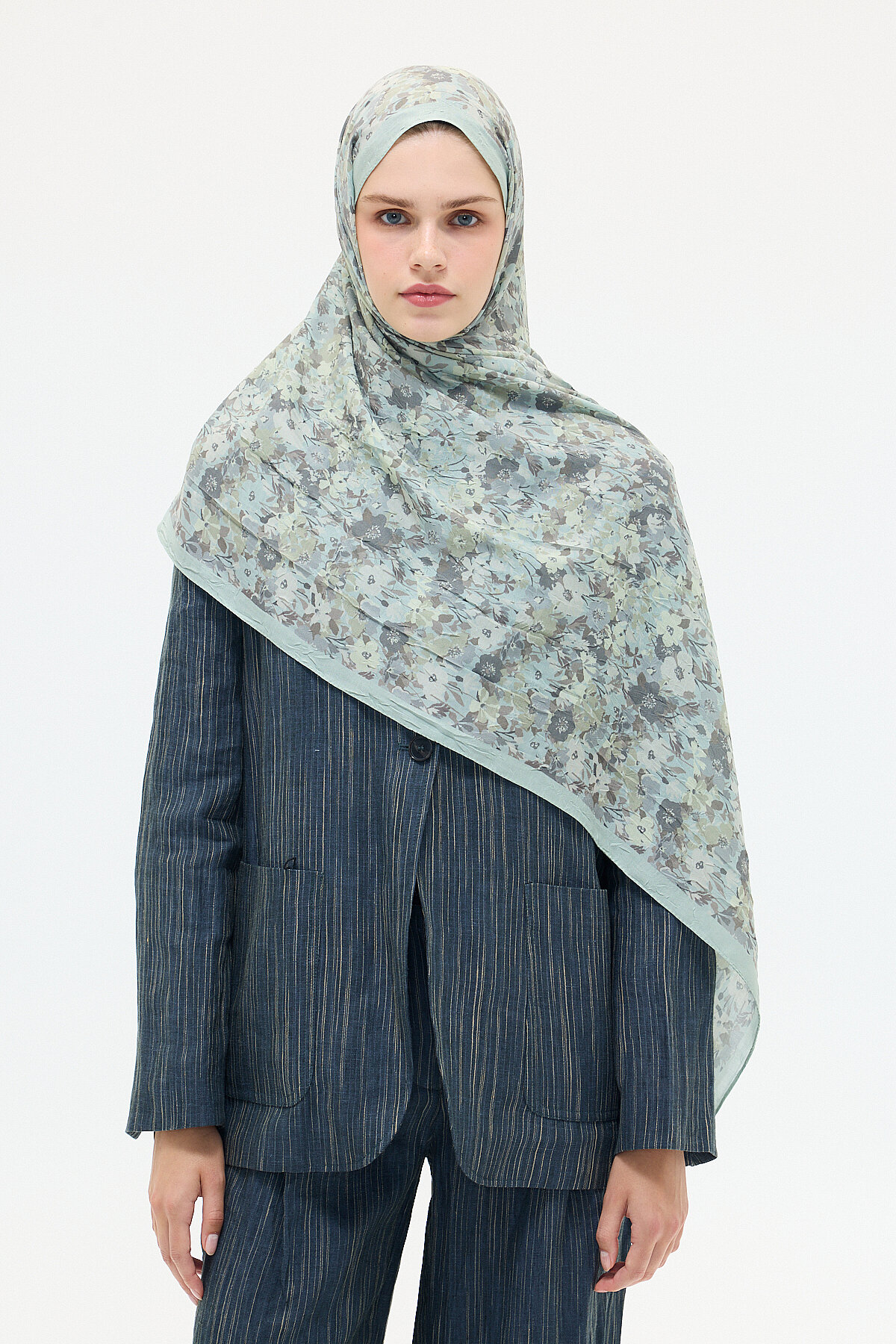 Elsiya Kraş Şal - Yeşil - Camellia Scarfs