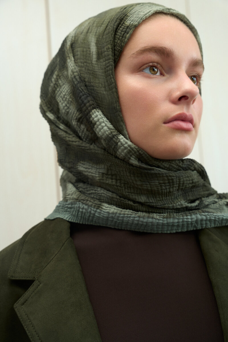 Frosted Bloom Müslin Şal - Nefti - 4