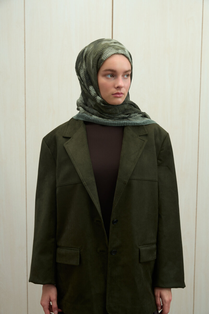 Frosted Bloom Müslin Şal - Nefti - 2