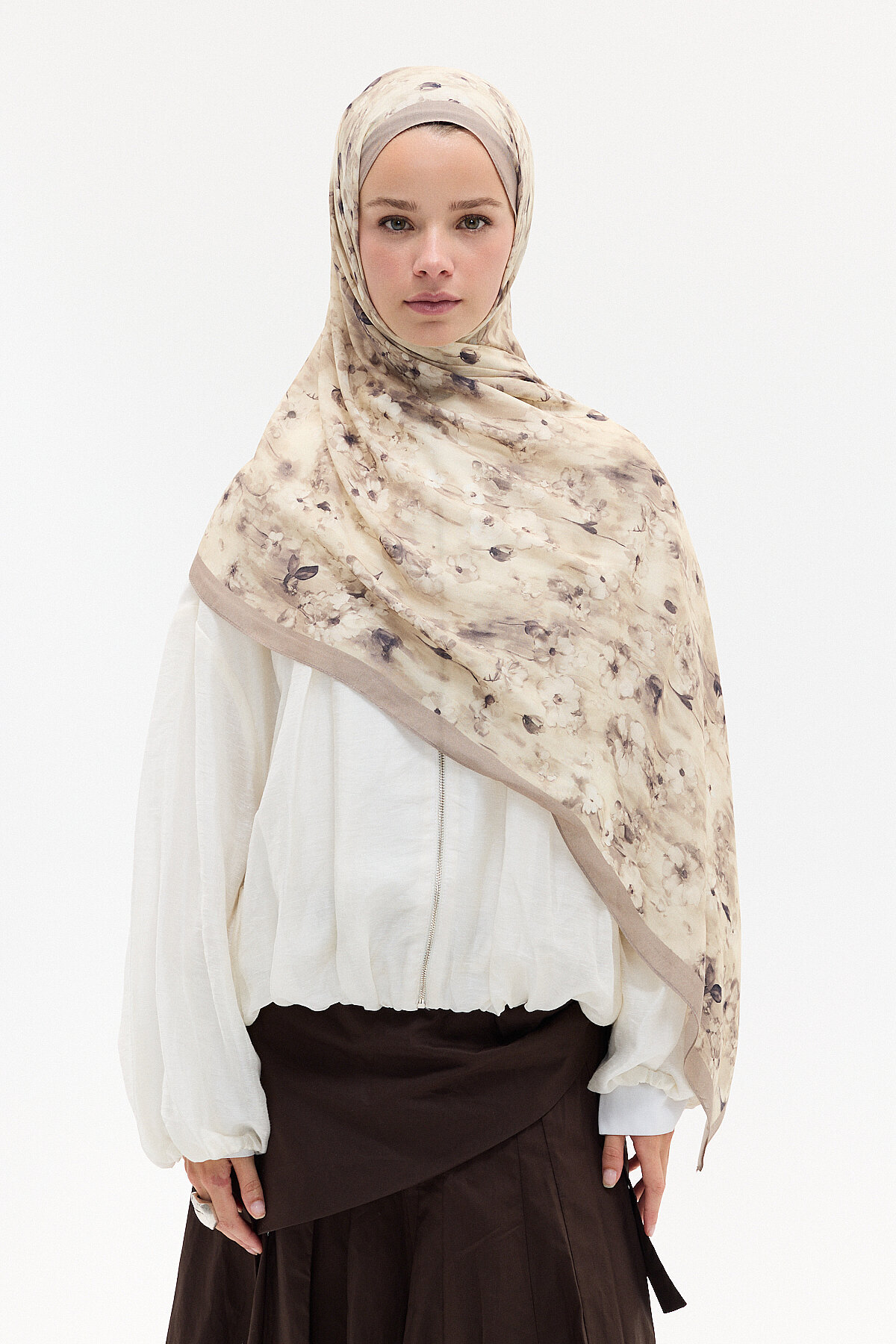 Freya Rami Şal - Kum - Camellia Scarfs