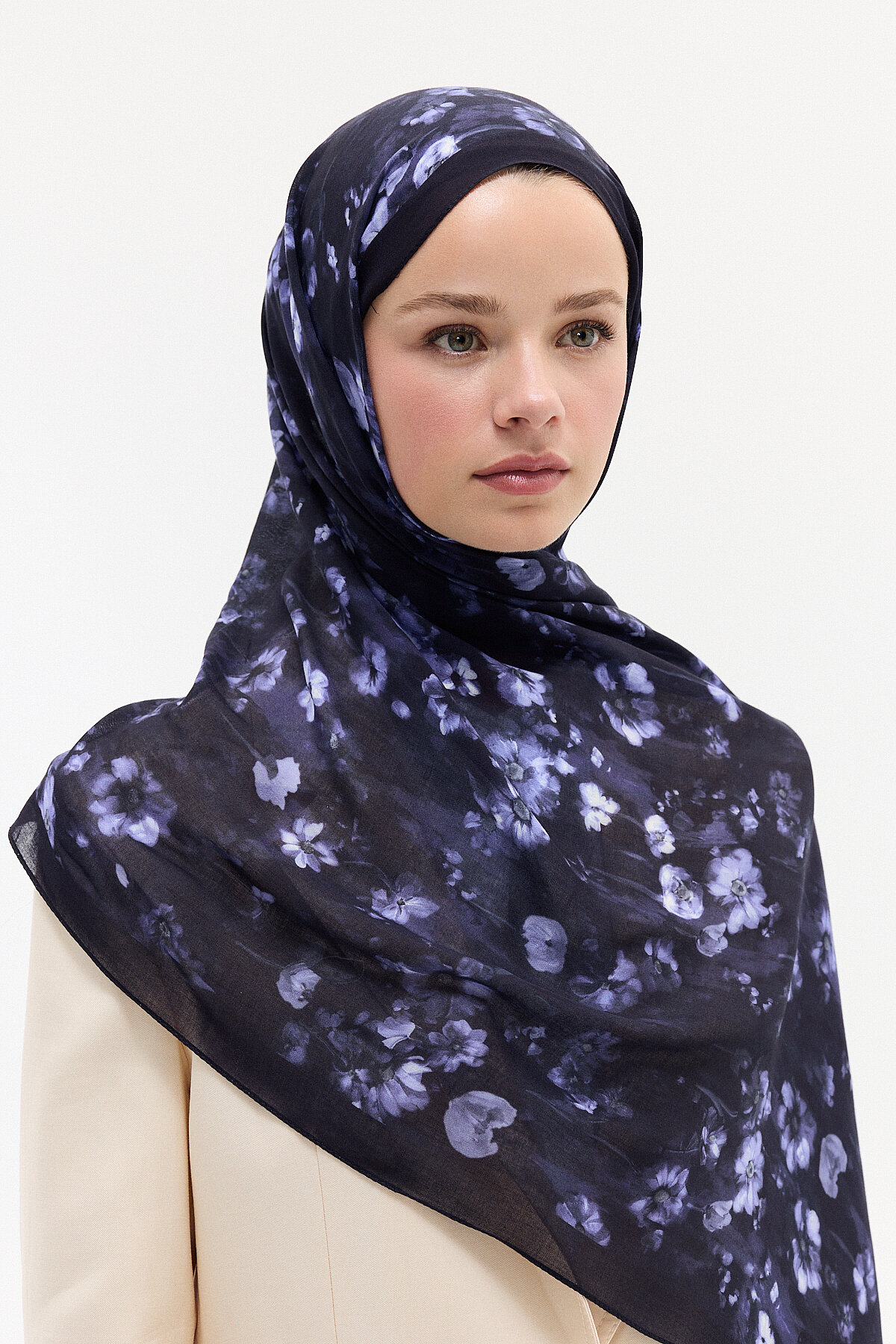 Freya Rami Şal - Lacivert - Camellia Scarfs
