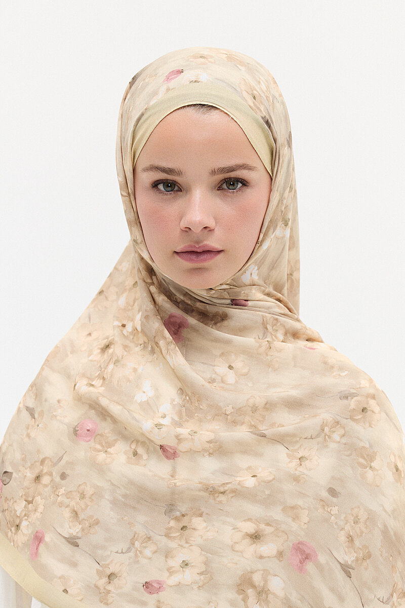 Freya Rami Şal - Olive - 1