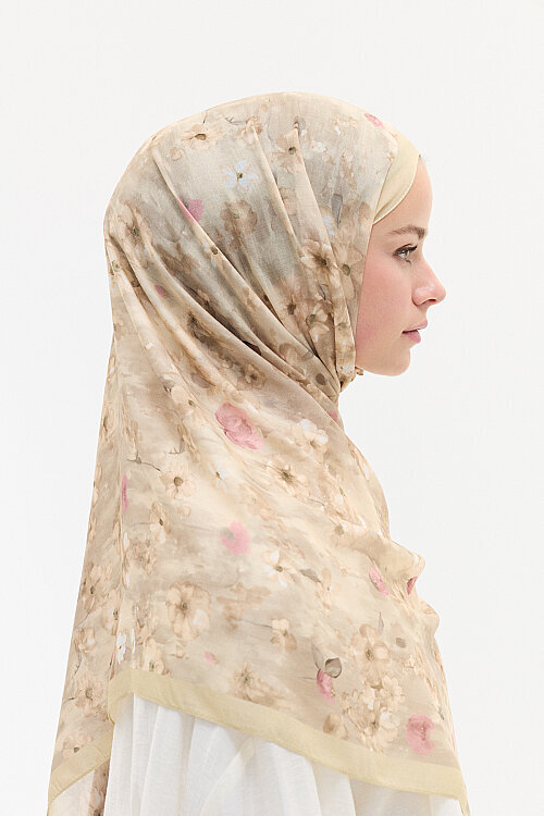 Freya Rami Şal - Olive - Camellia Scarfs (1)