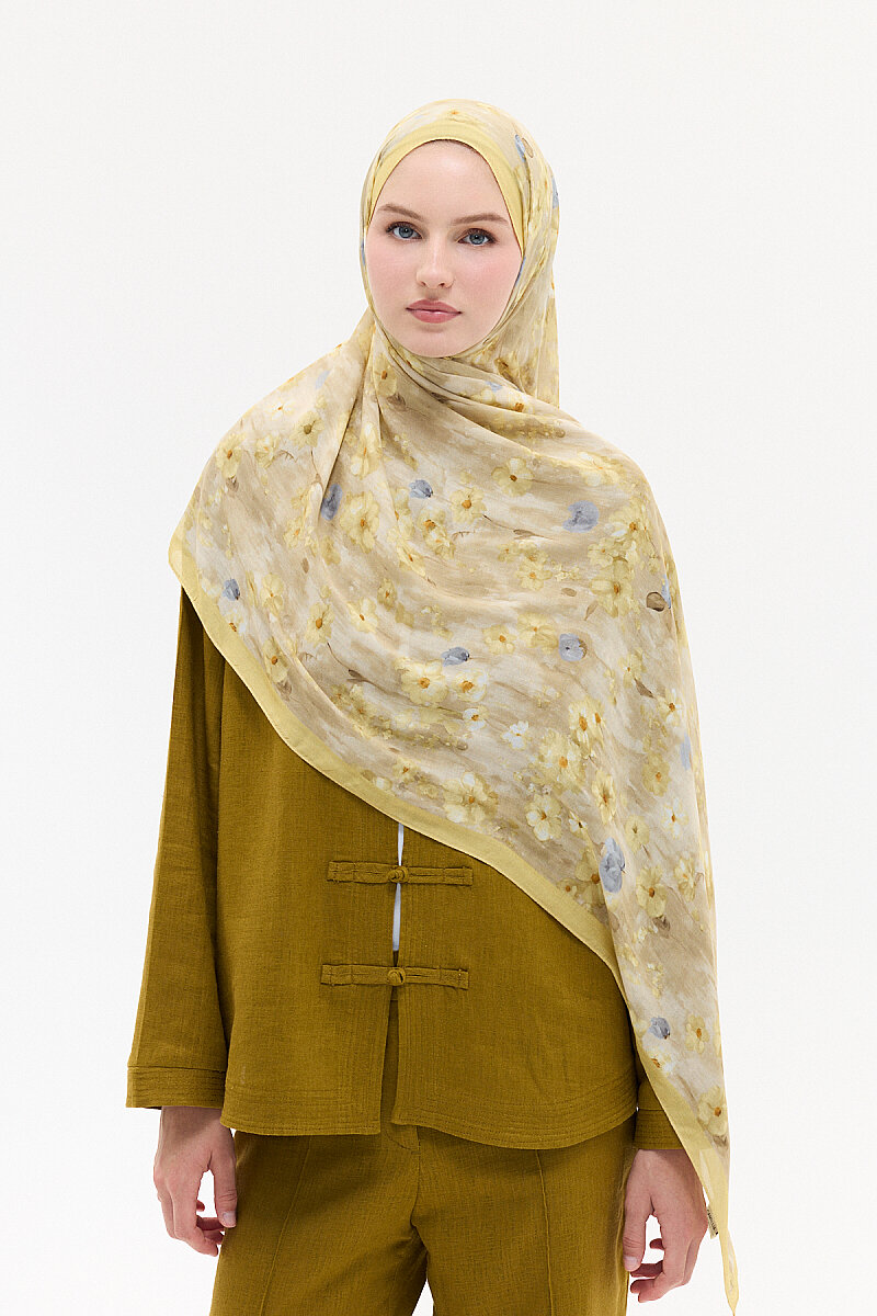 Freya Rami Şal - Sarı - 3