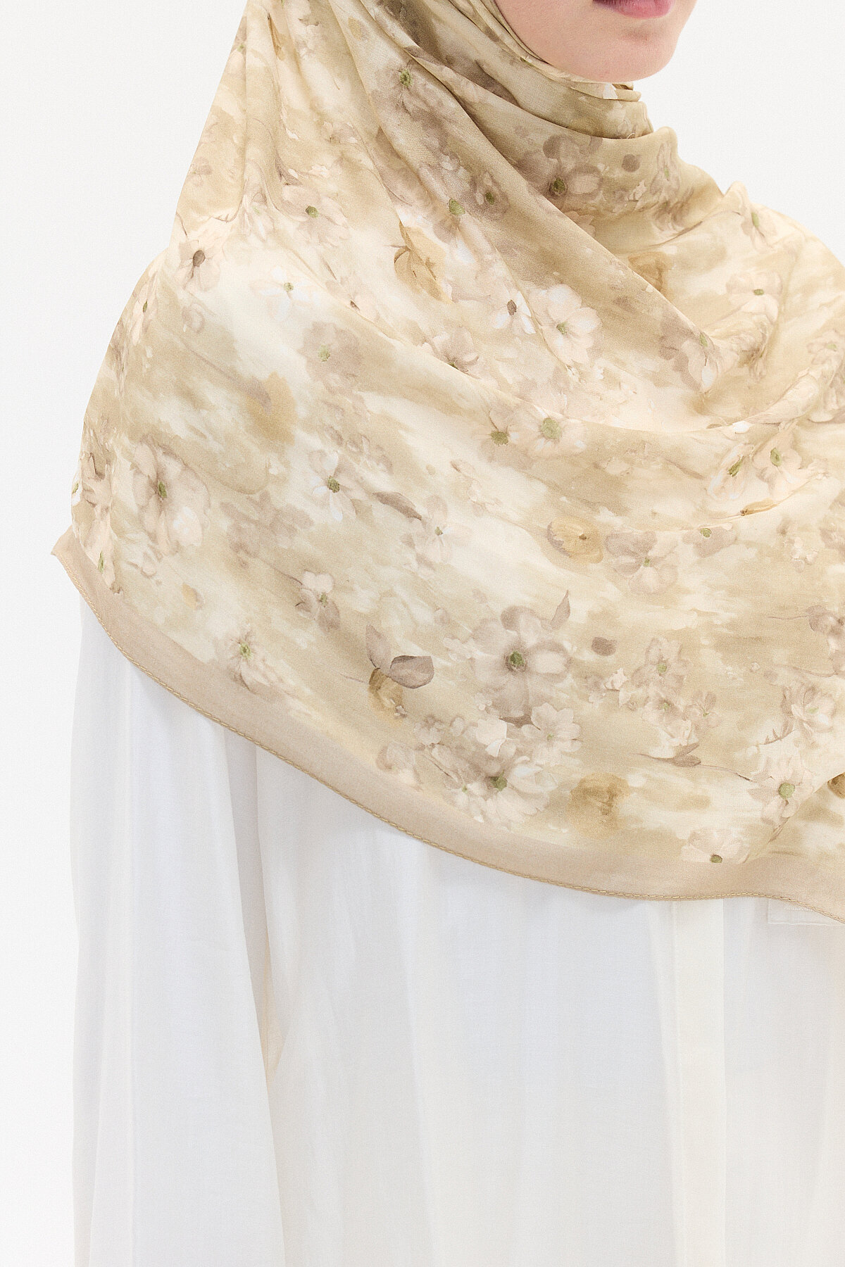 Freya Rami Şal - Vizon - Camellia Scarfs (1)