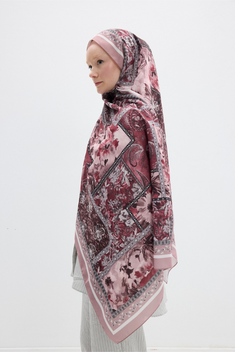 Harmony Desen Soft Şal - Gül - 3