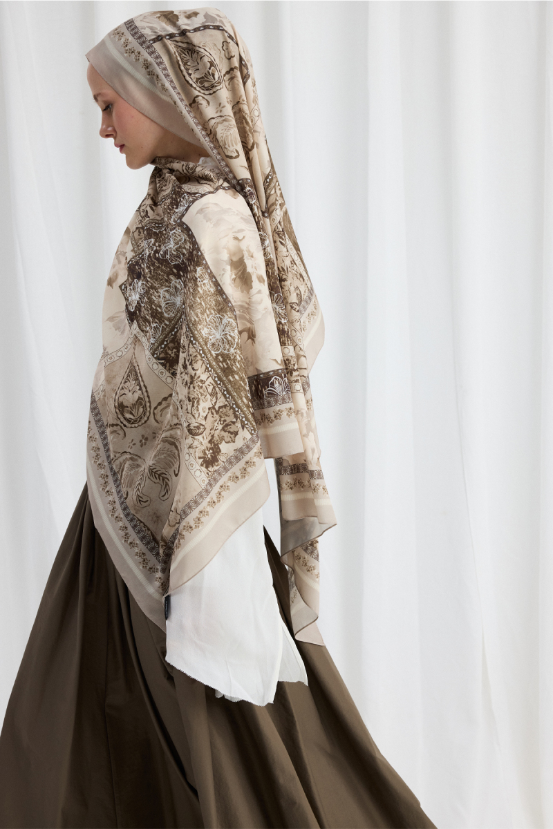 Harmony Desen Soft Şal - Kum - 3