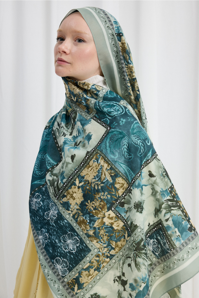 Harmony Desen Soft Şal - Mint - 4