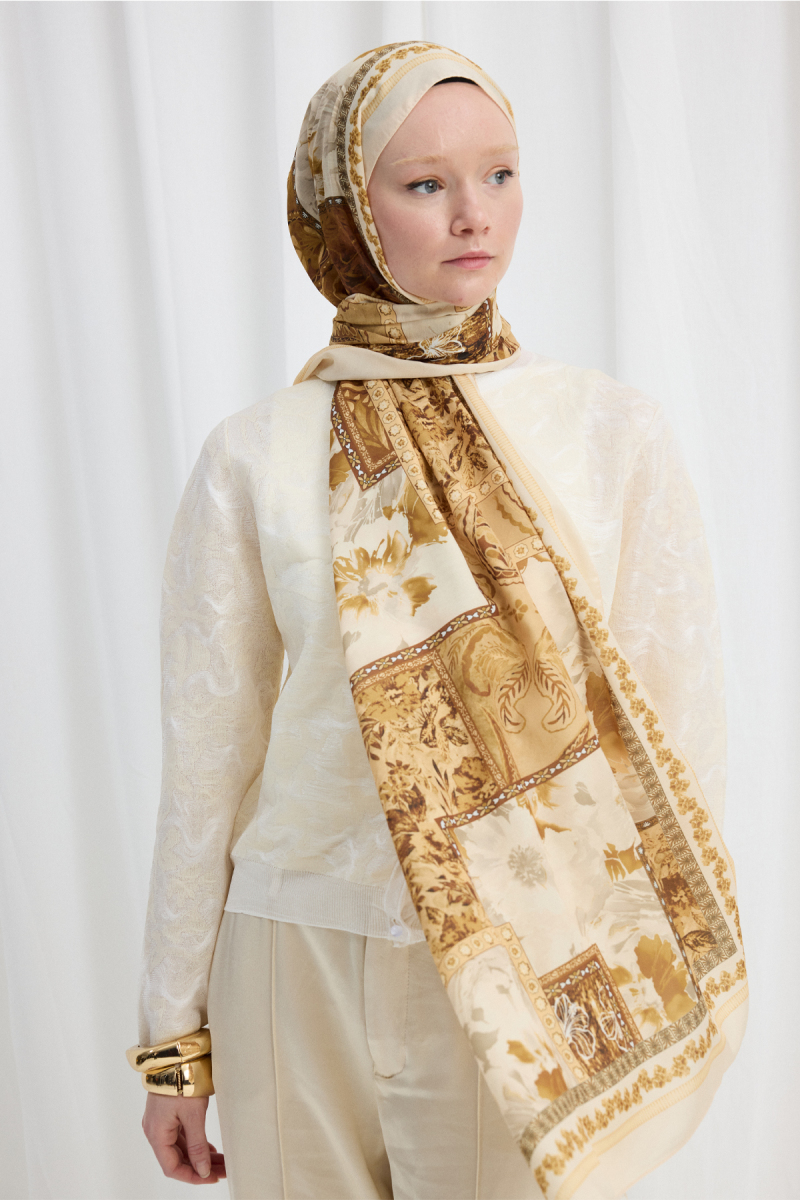 Harmony Desen Soft Şal - Terayağ Sarısı - 3