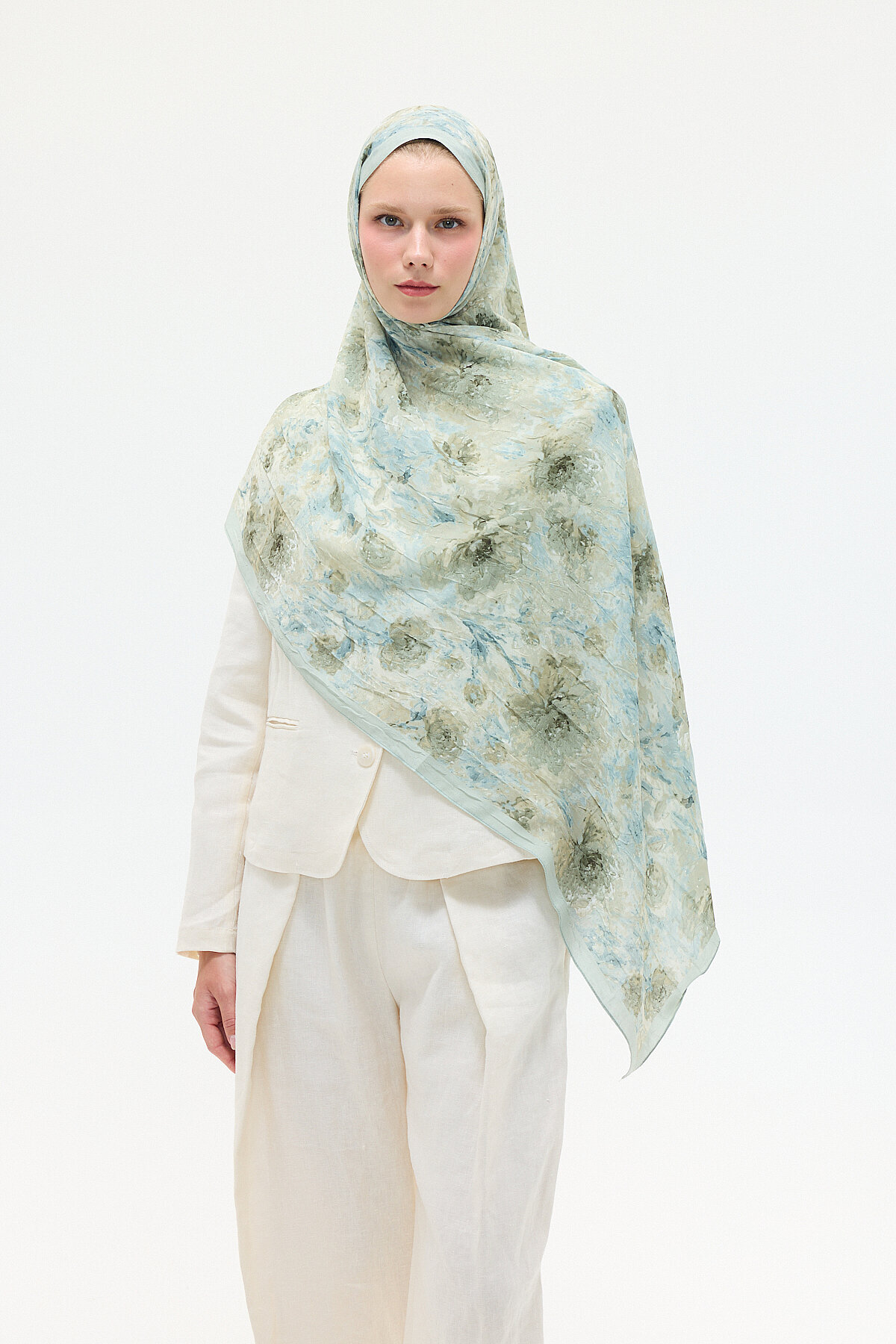 Hazel Kraş Şal - Çağla - Camellia Scarfs (1)
