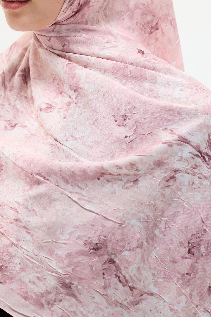 Hazel Kraş Şal - Pembe - 4