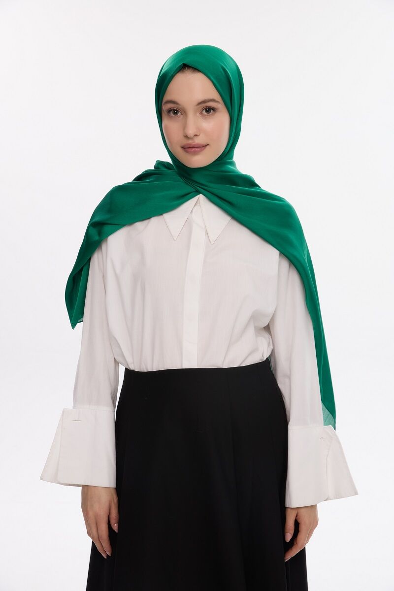 Abiye Saten Janjan Şal - Benetton - 3