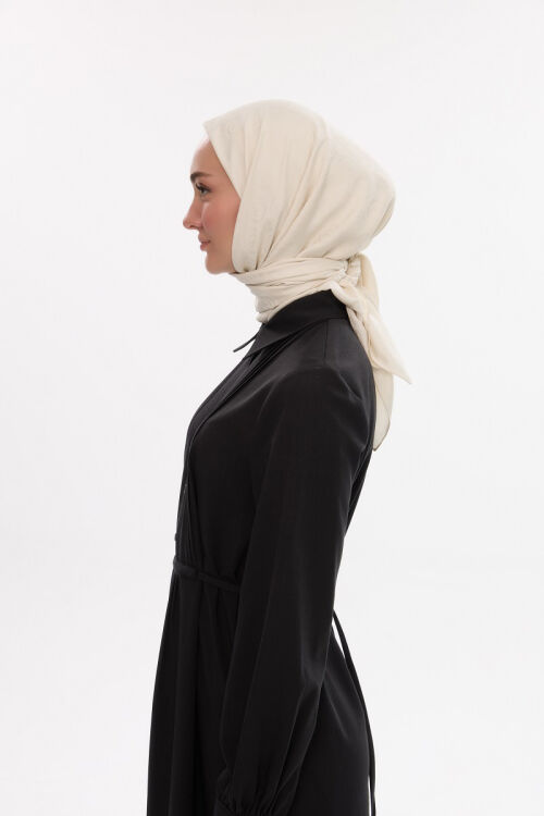 İpeksi Jakar Cs Desen Eşarp - Badem Sütü - Camellia Scarfs (1)