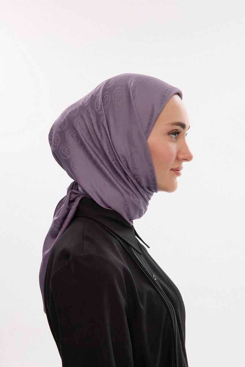 İpeksi Jakar Cs Desen Eşarp - Lavanta - 1