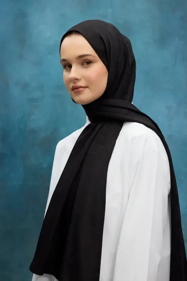 İpeksi Jakar Etnik Desen Şal - Siyah - 3