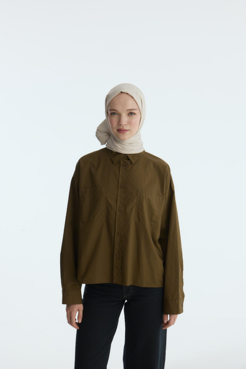 İpeksi Jakar Geometrik Desen Şal - Dut - 2