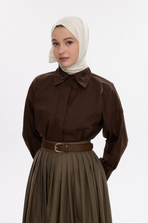 İpeksi Jakar Koza Desen Şal - Badem Sütü - Camellia Scarfs (1)