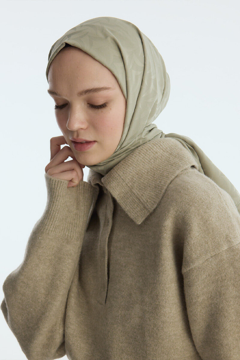 İpeksi Jakar Nora Desen Şal - Çağla - 3