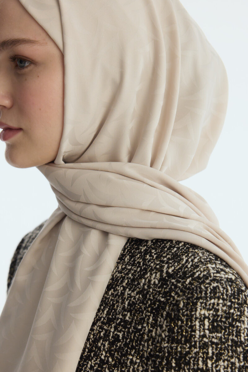 İpeksi Jakar Nora Desen Şal - Dut - 4