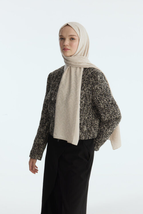 İpeksi Jakar Nora Desen Şal - Dut - Camellia Scarfs (1)