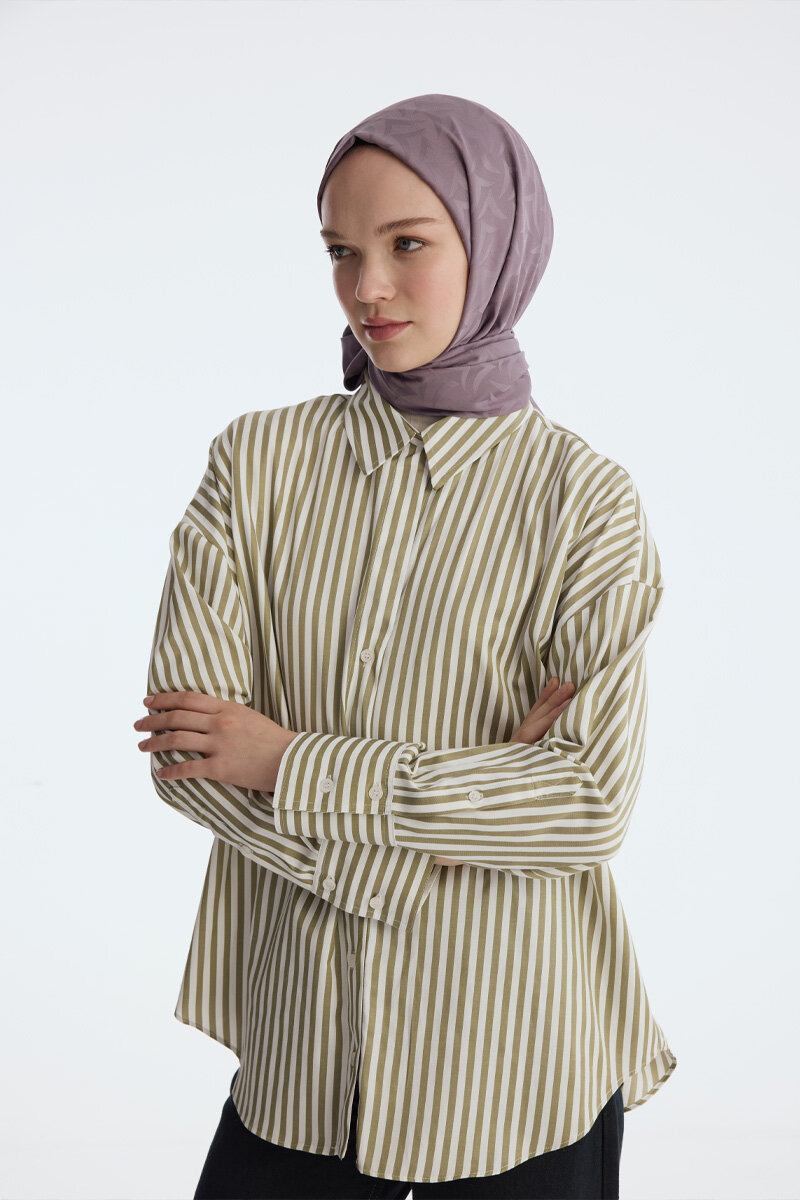 İpeksi Jakar Nora Desen Şal - Lavanta - 3