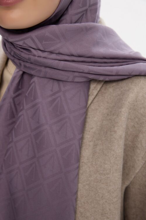 İpeksi Jakar V Desen Şal - Lavanta - Camellia Scarfs (1)