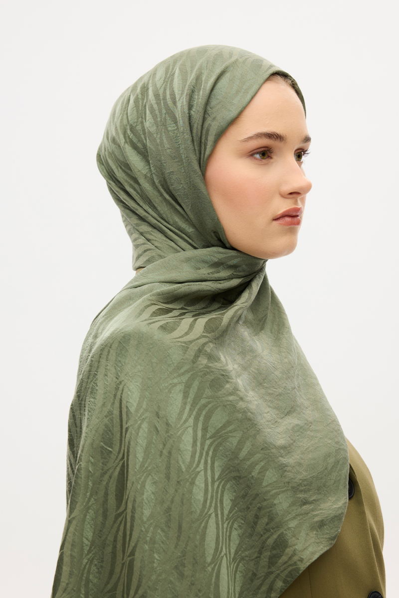 İtalyan Jakar Şal Dalga Desen - Nefti - 4