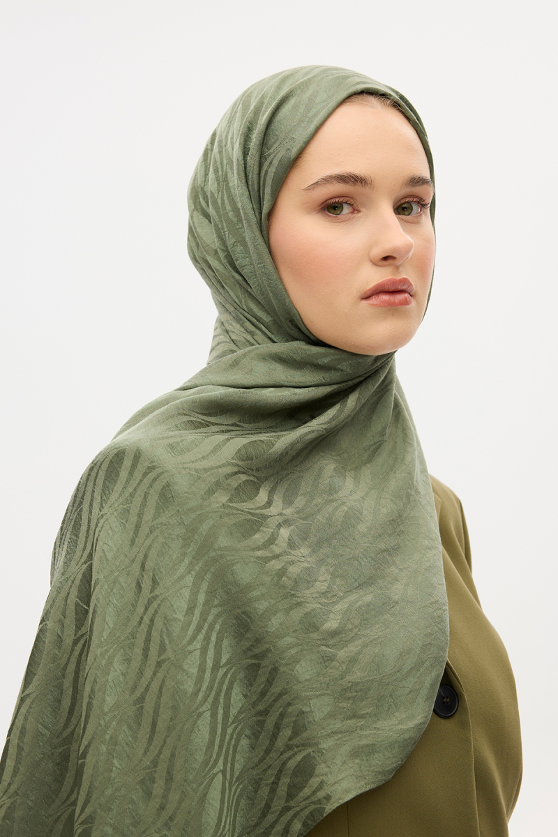 İtalyan Jakar Şal Dalga Desen - Nefti - 3