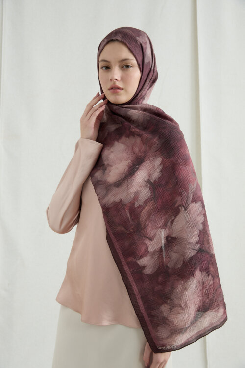 Libre Müslin Şal - Gül Kurusu 