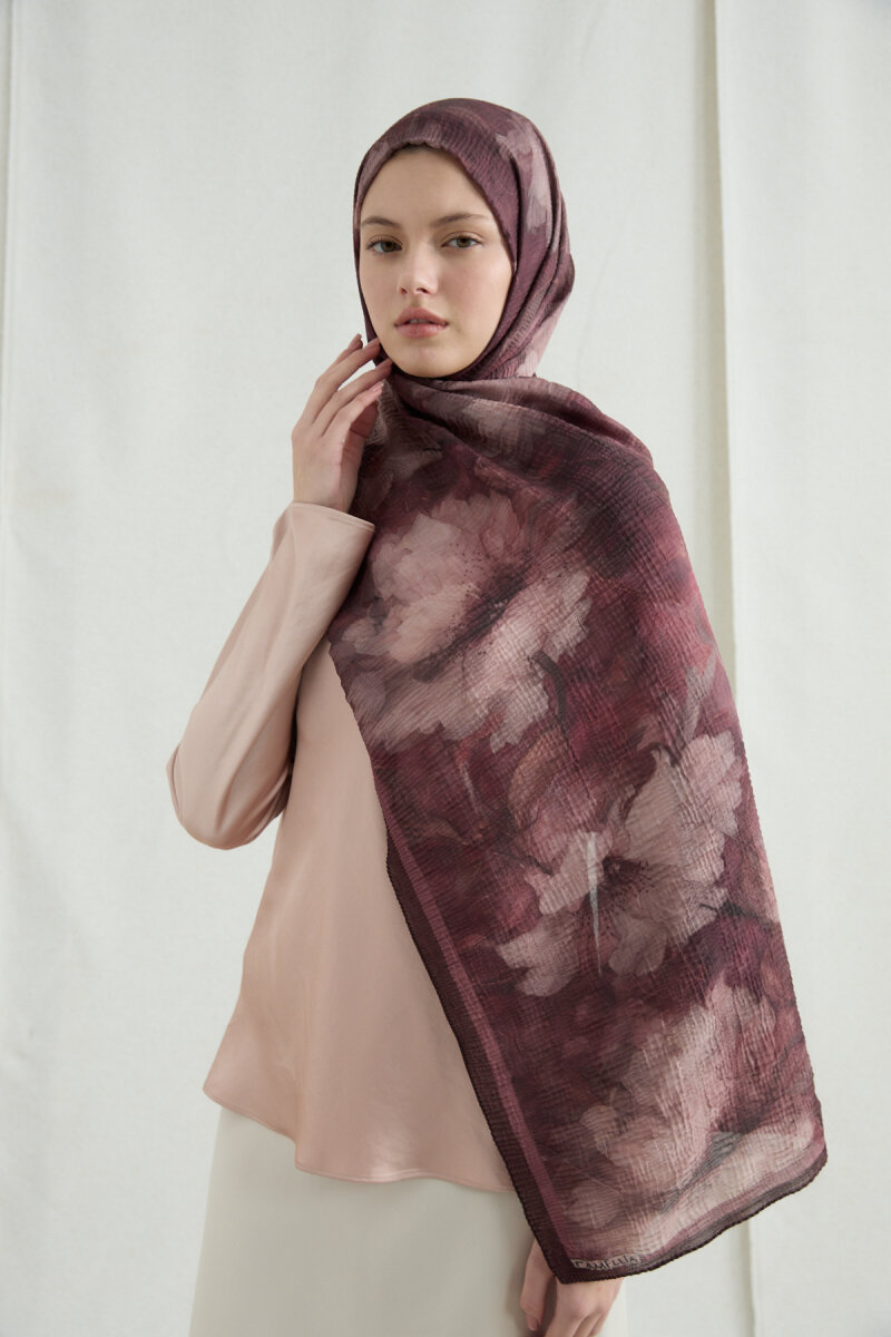 Libre Müslin Şal - Gül Kurusu - 1