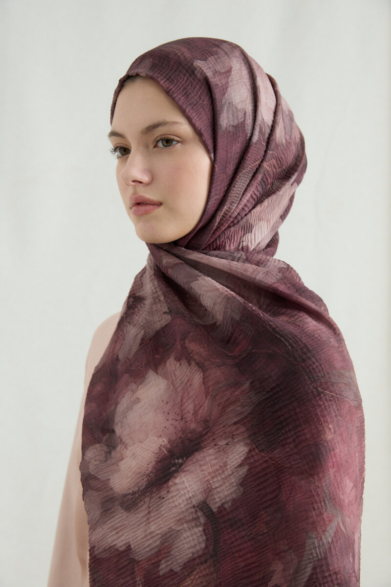 Libre Müslin Şal - Gül Kurusu - 3