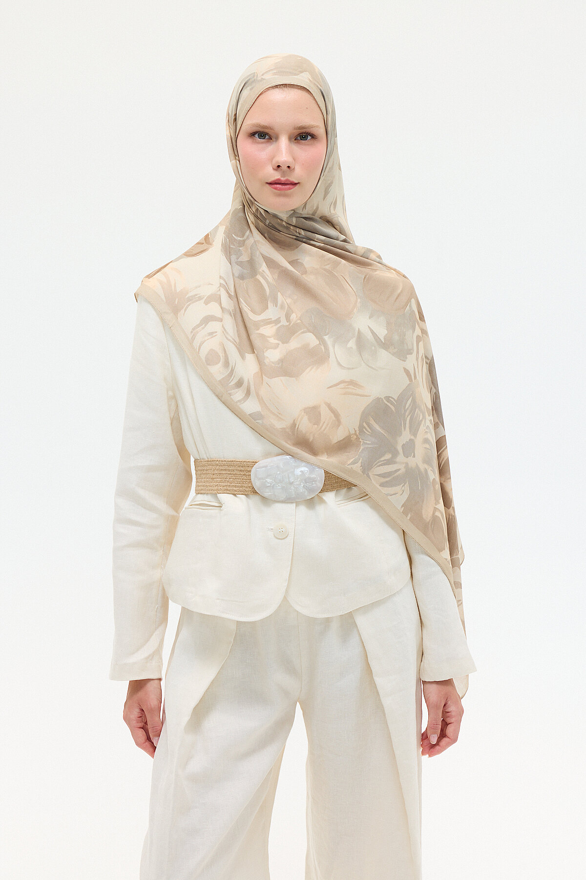 Liora Rami Şal - Kum - Camellia Scarfs