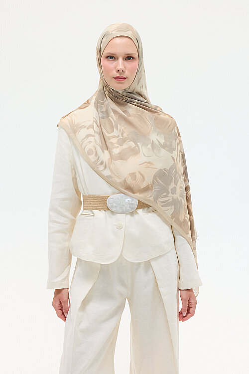 Liora Rami Şal - Kum - Camellia Scarfs