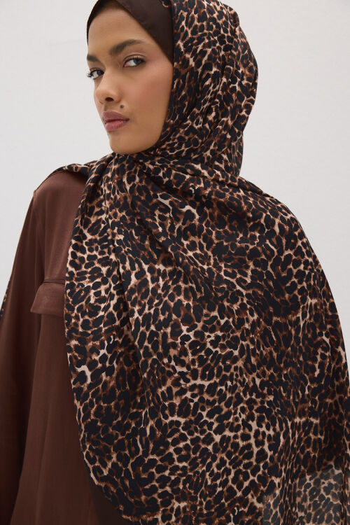 Lumier Leopar Desen - Kahve 