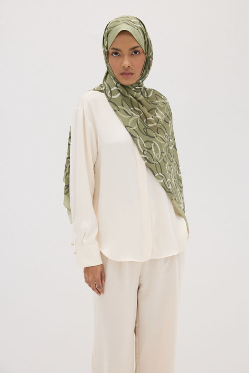 Lumier Nuance Desen - Çağla Yeşili - Camellia Scarfs (1)