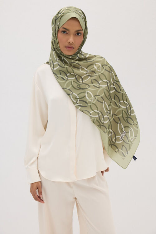 Lumier Nuance Desen - Çağla Yeşili - Camellia Scarfs