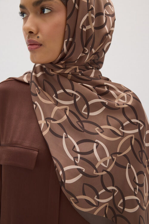 Lumier Nuance Desen - Mocha - Camellia Scarfs (1)