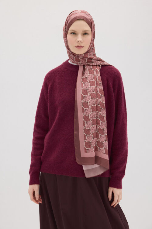 Lumier Vellum Desen - Rose - Camellia Scarfs (1)