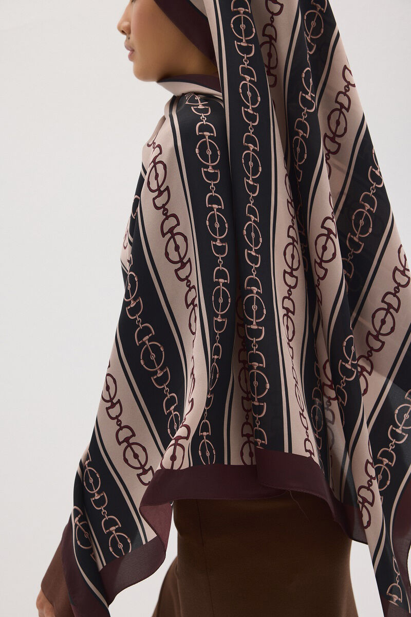 Lumier Zincir Desen - Bordo - 3